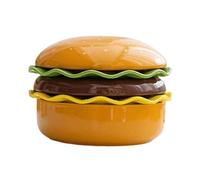 Generisch Burger Plates - 6 Pieces Stackable Seasoning Plate | Dishwasher Safe Sauce Bowls | For Ketchup Sushi Snack BBQ Party Appetizer | Kitchen Restaurant Condiment Set