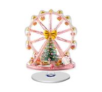 Generisch Centro de Navidad - Base giratoria con diseño de árbol de Navidad, 2D Ferris Wheel Ornament Display, Eye-Catching Table Decoration, Easy to Assemble for Wedding, Party, Fireplace