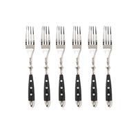Generisch Compatible con juegos de cubiertos occidentales acero inoxidable, cuchillo for restaurante, tenedor y cuchara, mesa, comedor completo, cucharadita carne(6pcs Main fork)