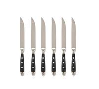 Generisch Compatible con juegos de cubiertos occidentales acero inoxidable, cuchillo for restaurante, tenedor y cuchara, mesa, comedor completo, cucharadita carne(6pcs Steak)