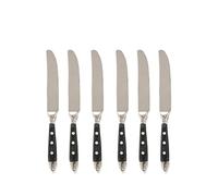 Generisch Compatible con juegos de cubiertos occidentales acero inoxidable, cuchillo for restaurante, tenedor y cuchara, mesa, comedor completo, cucharadita carne(6pcs Main knife)
