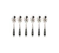Generisch Compatible con juegos de cubiertos occidentales acero inoxidable, cuchillo for restaurante, tenedor y cuchara, mesa, comedor completo, cucharadita carne(6pcs Teaspoon)