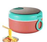 Generisch Cuenco para fideos instantáneos, recipiente con cuchara de 887 ml para fideos instantáneos con colador, para casa, dormitorio, viajes, escuela, trabajo, universidad, almuerzo, cena
