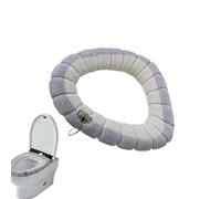 Generisch de asiento de inodoro suave - Accesorio de baño lavable | Almohadilla térmica para inodoro | Para casa, hotel, interior, cómodo, cálido, resistente al frío, tela higiénica