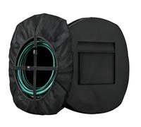 Generisch de manguera para exteriores Protección impermeable para | Carrete de manguera de jardín Oxford 420D, cubierta resistente para lluvia, sol, nieve, para cable de extensión, garaje,