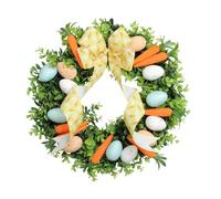 Generisch Easter Wreaths for Front Door - Egg Zanrot Design Festive Decoration Garland for Friends Family Gatherings Window Outdoor Home Porch Outside Wall Indoor Decor Spring Holiday Easter Ornament