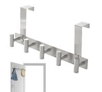 Generisch Estante de acero inoxidable resistente al óxido para puerta | Closet Door Organizer for Bathroom, Bedroom, Living Room, Kitchen, Closet, Pantry, Dorm, Laundry