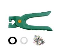 Generisch Juego de alicates para ojales, 200 unidades, ojales metálicos, herramienta resistente y duradera para ojales, para lonas, banderas de cuero, zapatos, ropa, suministros de manualidades