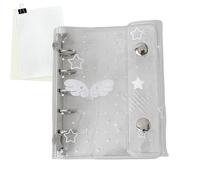 Generisch Linda carpeta de anillas - 6 agujeros M5 lindo estuche portátil | para cuaderno de bolsillo - para diario, escuela, oficina, hogar, estudio, trabajo, negocios, viajes, diario mensual