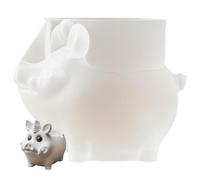 Generisch Macetero de con forma de , 11,6 x 11,2 x 9,4 cm, lindo molde de silicona para decoración de jardín, multiusos, para exteriores, para terraza V