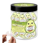 Generisch Mini Note Cards,Compact Avocate Shape,Positive Avocate Jar Cards | para novias, novias, novias, maridos, cumpleaños, Navidad, Año Nuevo