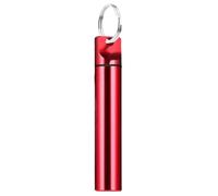 Generisch Mondadientes de viaje, portapalillos de dientes, de aleación de aluminio, contenedor de palillos de dientes - Maletín higiénico para casas, restaurantes, oficinas, rojo, Siehe