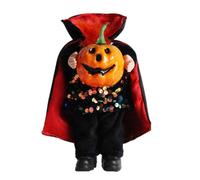 Generisch Muñeca de calabaza pequeña de Halloween de 18 cm para decoración