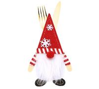 Generisch Organizador de cubiertos de Navidad de 9,9 cm para tenedores, cuchillos y cucharas, bolsas de almacenamiento de cubiertos para , mesas de comedor, bodas, etc