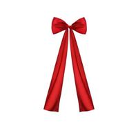Generisch para árbol de Navidad, 120 x 46 cm, decoración de pared con | Lazos de Navidad para puerta, pared, escalera, interior y exterior, boda, cumpleaños, fiesta