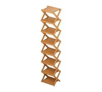 Generisch Plegable | Organizador de almacenamiento de pie estrecho de 8 niveles | estantes altos de madera para la del apartamento, el garaje y la esquina, zapatos de 160 cm de alto ahorro de
