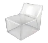 Generisch Puf de almacenamiento de juguetes de peluche impermeable | Grande Transparente Felpa Felpa Funda de Puf para Niños Adultos Relax Lectura Dormitorio Sofá Sofá
