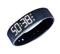 Generisch Reloj despertador de muñeca con vibración, pulsera inteligente con recordatorio, pantalla LED, alarma vibratoria, para adultos, personas que duermen pesadas, hogar, oficina, dormitorio