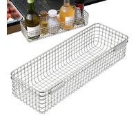 Generisch Soporte para cubiertos - Organizador de acero inoxidable que ahorra espacio, cesta de almacenamiento para cubiertos de camping, para el aire libre, senderismo, pesca, viajes de mochilero