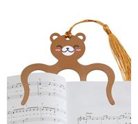 Generisch Soporte para páginas de libros | Divertidas figuras de animales de metal con antideslizante - Abridor de libros clip lateral | para libro de cocina cuaderno mujer hombre niños rata lectura