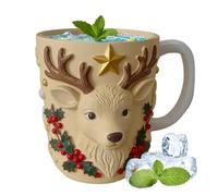 Generisch Tazas de Navidad | Hombre de pan de jengibre de alce de resina | Taza de Decoración navideña Tazas de café, para beber té, leche, , agua, para , decoración del hogar