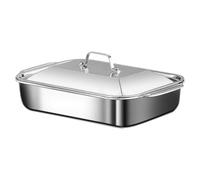 Generisch Titanium Bake Pan - Juego de horno culinario para comida doméstica | Bandeja de retención de calor con borde de agarre para pestañas selladas y bordes de calor , lasaña