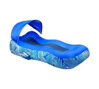 Generisch Tumbona inflable, cama de camping con protección solar, sofá hinchable, para jardín, pícnic, terraza, césped, camping, patio trasero, así como actividades al aire libre