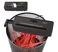 GENIE 260 S Plus trituradora de papel | triturador de papel con corte en tiras de 6 mm | triturador de archivos para el hogar | triturador de papel compacto | Con accesorio universal | triturador de
