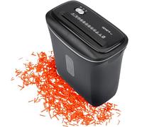 Genie Trituradora de papel 480X – 8 hojas, corte en partículas, P-4, arranque automático, papelera 12 L