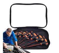 Genikeer Llave Allen con mango en T, 8 piezas, llave Allen con mango en T de doble extremo, juego de llaves hexagonales para reparación del hogar, para muebles de hogar, bicicleta, garaje, mecánico