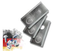 Genisys Cuchillas de repuesto de acero inoxidable compatibles con robot cortacésped Güde GRR, LongLife, 1 orificio, irrompible [certificado DIN EN 50636], pieza: 30