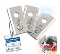 Genisys Cuchillas de repuesto de acero inoxidable compatibles con robot cortacésped Kress Mission RTK - LongLife - 1 agujero irrompible [DIN EN 50636 probado]: 30