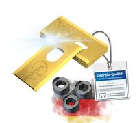 Genisys Cuchillas de titanio compatibles con Dreame Mova A1 A2 - Cuchillas de repuesto de titanio LongLife [Resistente a roturas, certificado DIN EN 50636], piezas: 6 + 6 tuercas