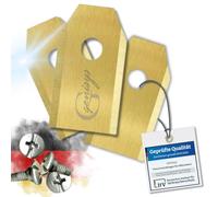 Genisys LongLife - Cuchillo de titanio compatible con cuchillas para robot cortacésped Yardcare, irrompible, certificado DIN EN 50636, 30