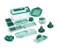 Genius - Juego de Accesorios de Cocina para Cortar Alimentos Nicer Dicer Fusion Julietti, 16 Piezas, Incluido unrebanador.