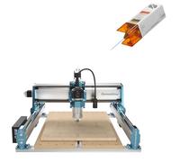 Genmitsu 4040-PRO MAX Fresadora CNC+ 10W Módulo láser comprimido para fresado de madera, metal y acrílico, control GRBL, máquina de grabado de 3 ejes con recortadora de 710 W