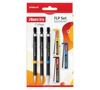 GEOCollege Geotec Mechanical Lápiz Set / 0,35/0,5/0,7 mm, HB, Negro, Conjunto de 3