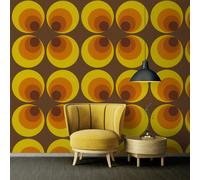 Livingwalls papel pintado TNT A.S. Créación retro años 70 naranja/marrón/amarillo 10,05x0,53 m