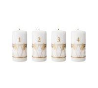 Georg Jensen adventsluz de 2026 Estampado en oro. 4 piezas