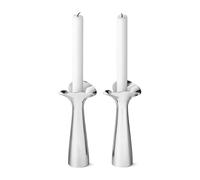 Georg Jensen Candelabros Bloom Botanica. set de 2 acero inoxidable