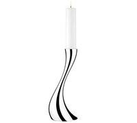 Georg Jensen Cobra Piso Vela Soporte, Metal, Steel Silver, Mediano