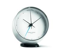 Georg Jensen Despertador Koppel Ø10 cm blanco-acero inoxidable