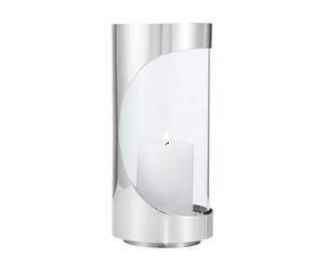 Georg Jensen Portavelas Chrome contours hurricane 22 cm Acero inoxidable