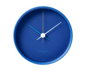 Georg Jensen Reloj de pared Koppel Ø10 cm Iconic blue