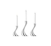 Georg Jensen 3 Candelabros Cobra acero inoxidable
