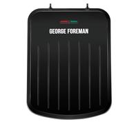 George Foreman Parrilla eléctrica pequeña [antiadherente, saludable, plancha, tostada, placa caliente, panini, barbacoa, ahorro de energía, almacenamiento vertical, fácil de limpiar, bandeja de goteo