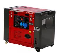 GeoTech-Pro DGP8000SE - Generador de corriente diésel silencioso con ruedas y AVR 6 kW - Continua 5.5 kW Monofásica