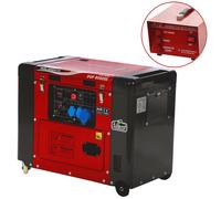 GeoTech-Pro DGP8000SE - Generador de corriente diésel silencioso con ruedas y AVR 6 kW - Continua 5.5 kW Monofásica + ATS