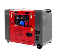 GeoTech-Pro DGP8500SE-3 - Generador de corriente silencioso con ruedas y AVR 6 kW - Continua 5.5 kW Full-Power + ATS monofásico