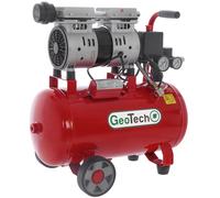 GeoTech S-AC 24.8.10 - Compresor de aire eléctrico silencioso 24 l sin aceite - Motor 1 hp